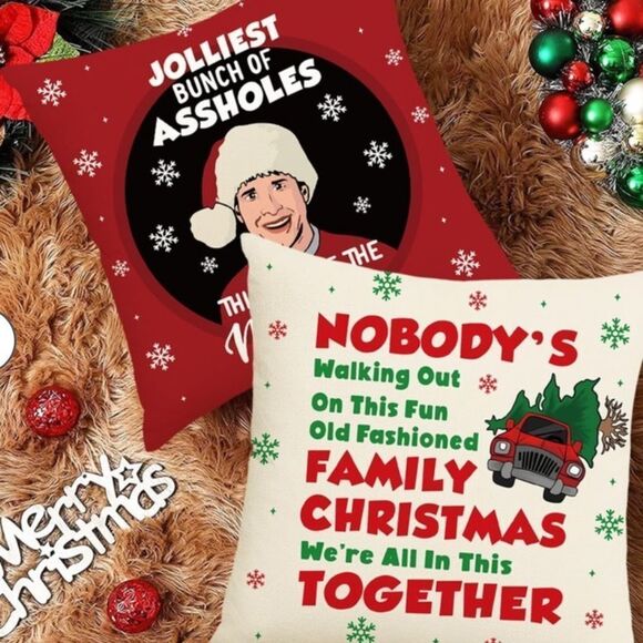 Griswold Christmas Vacation Gifts, 18x18 Christmas Vacation Throw Pillow… - Picture 3 of 4